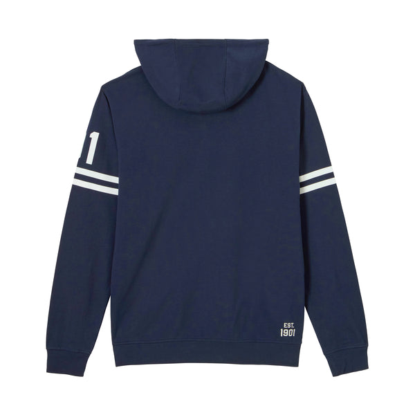 IMC 01 Sleeve Printed Hoodie, Navy