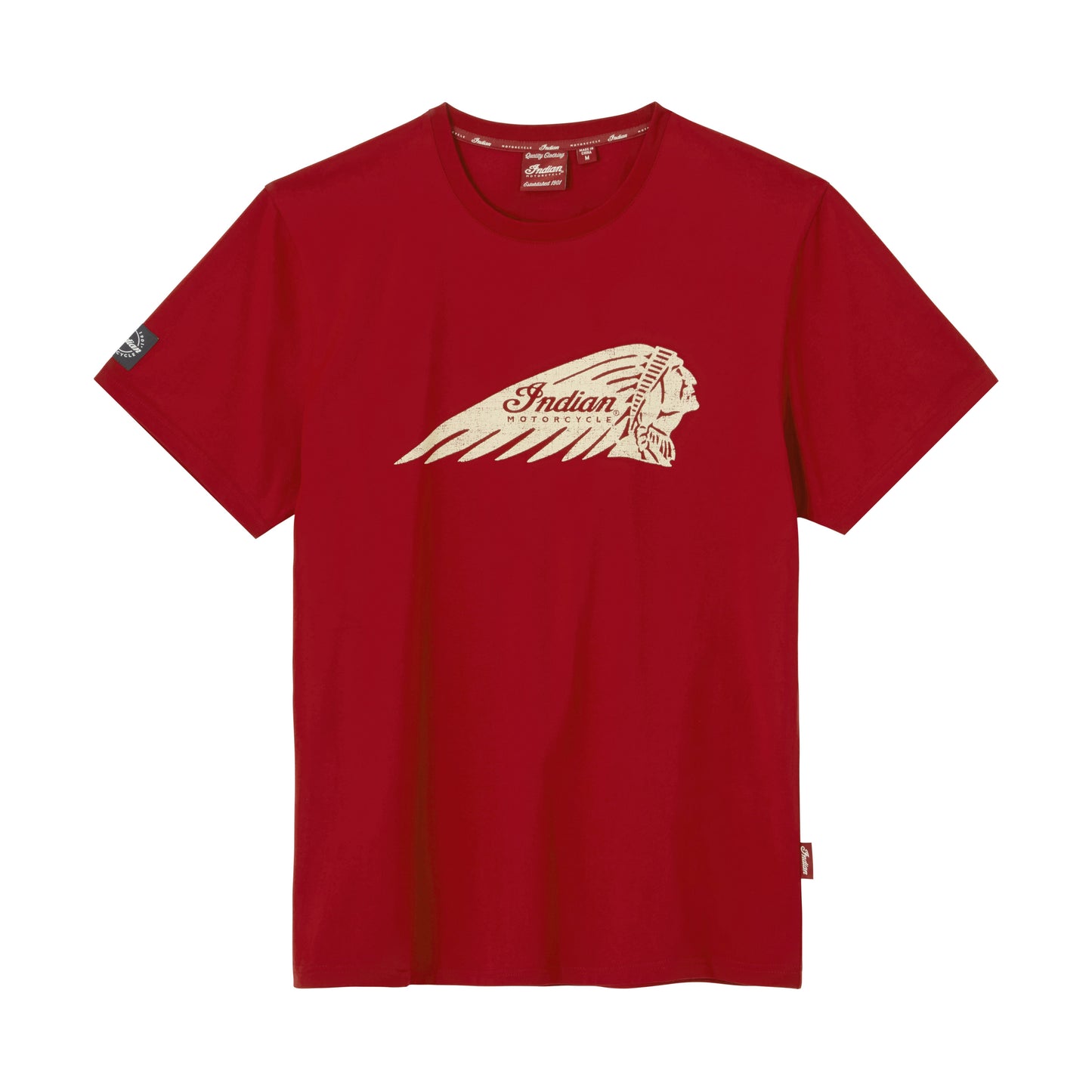 Distressed Headdress Tee, Red