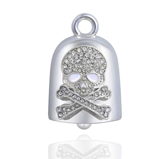 BLING SKULL & CROSSBONES SILVER
