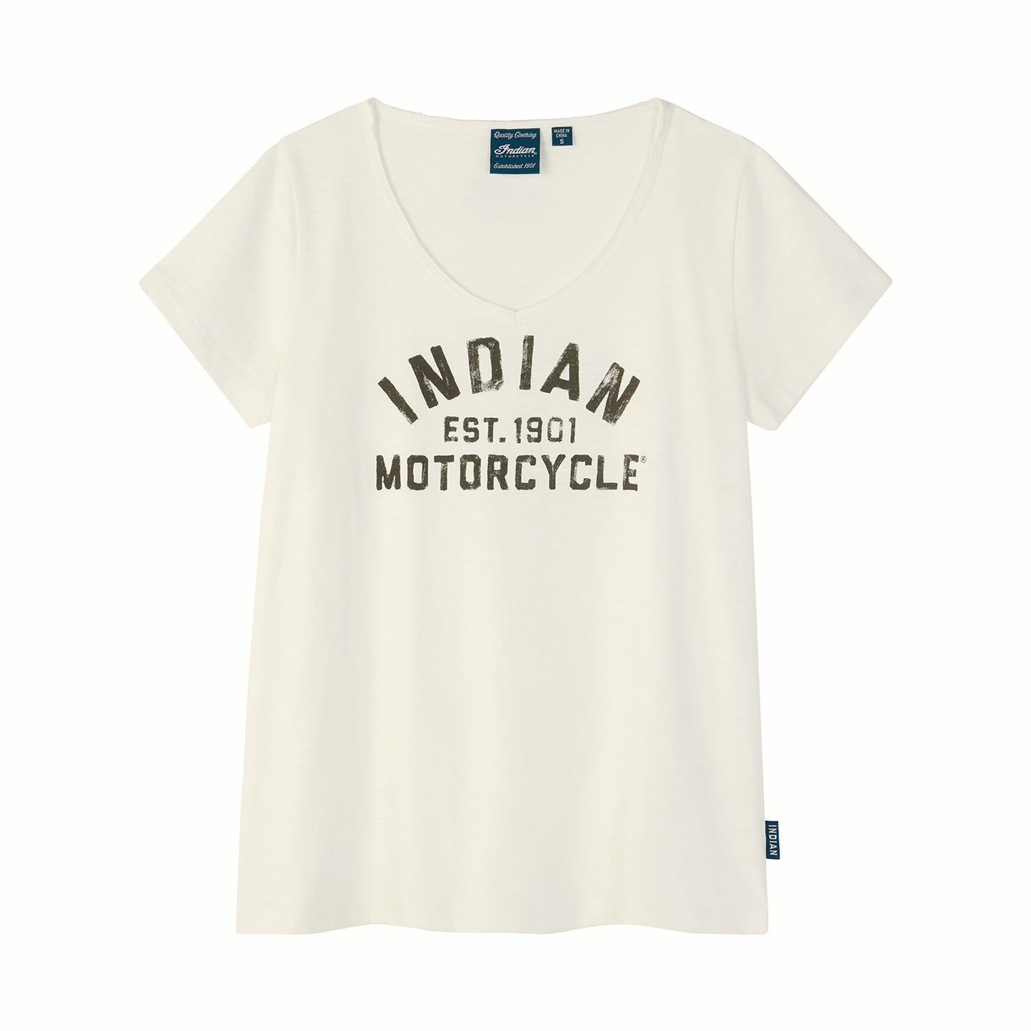 EST. 1901 Block Printed Tee, White